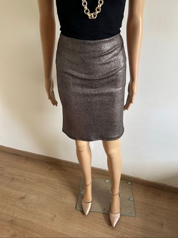 Jupe dorée mi longue Party Collection taille L jamais portée