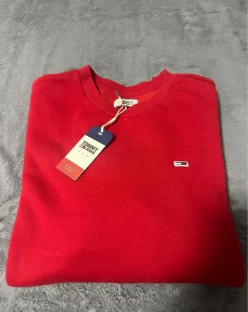 Pull Tommy Hilfiger Rouge Mixte XL Neuf 🔥