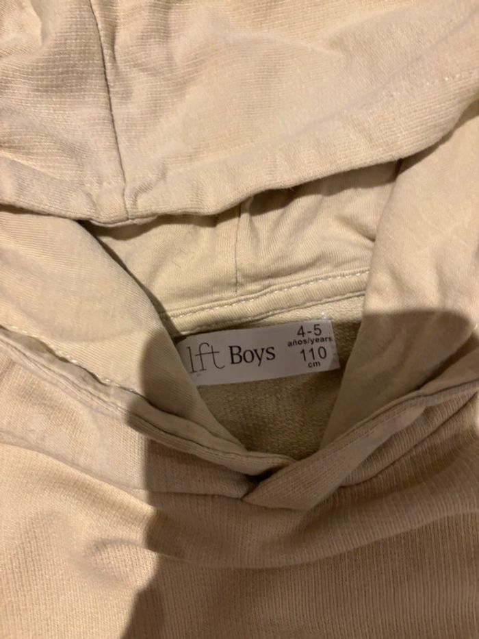 Hoodies léger jaune garçon lefties taille 4 5 ans - photo numéro 2