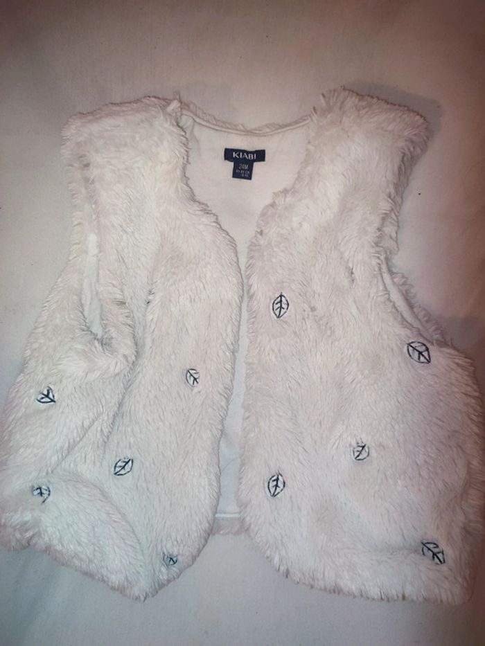 Gilet feuilles argentées