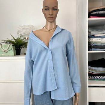 Chemise femme bleu ciel / pastel - Taille 36/S