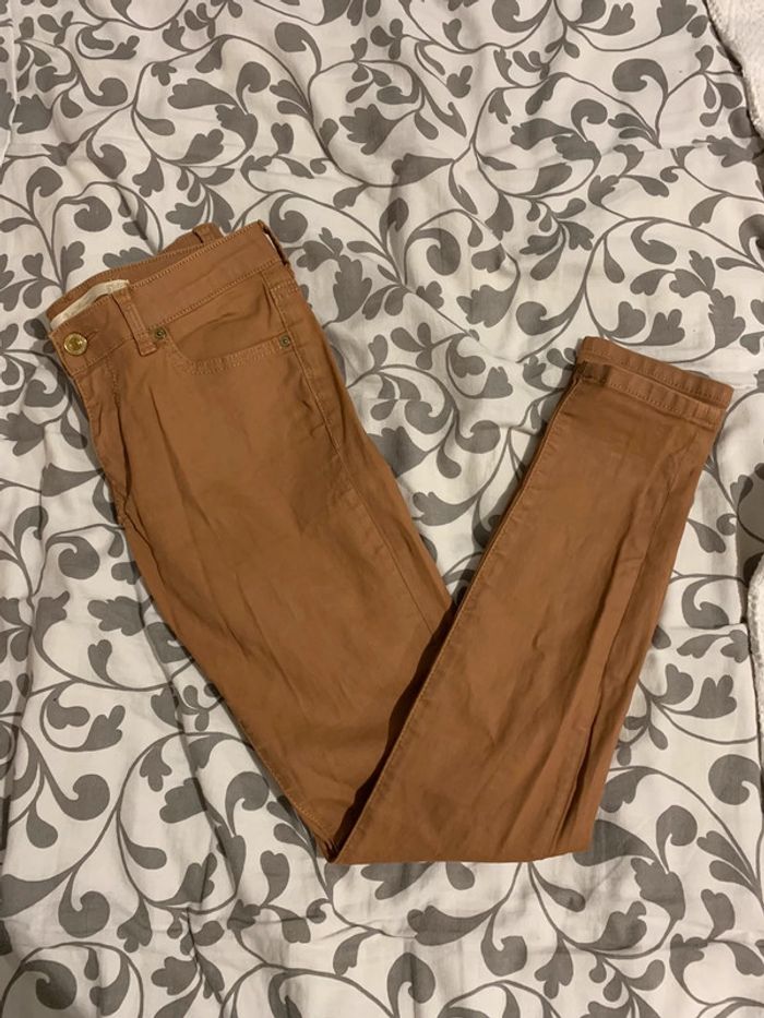 Pantalon camel Zara - photo numéro 3