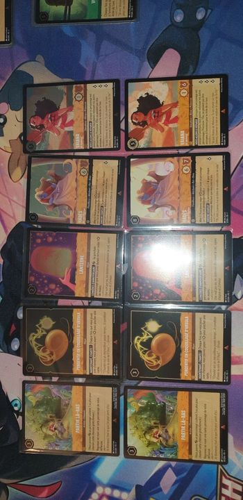 Carte lorcana chapitre 1 foil et non foil