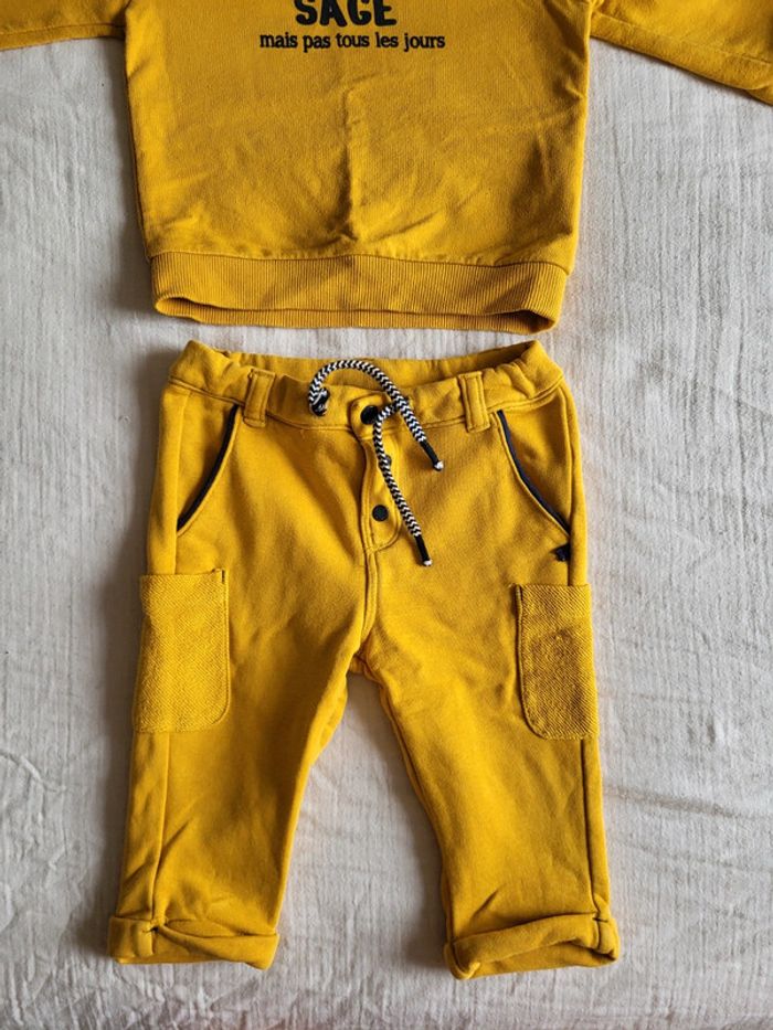 Ensemble jogging et sweat bébé garçon 12 mois - photo numéro 3