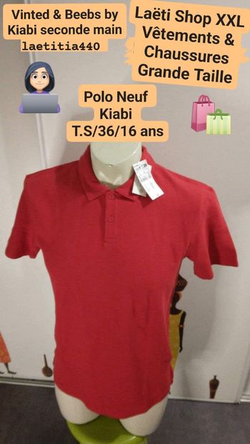 Polo homme T.S/16 ans Kiabi