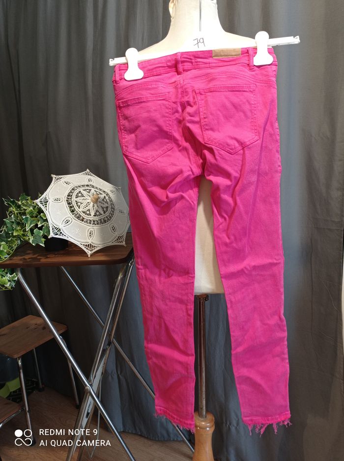 jean rose de zara 36 réf 512 K5 - photo numéro 2