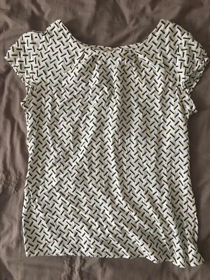 Chemisier manches courtes camaïeu