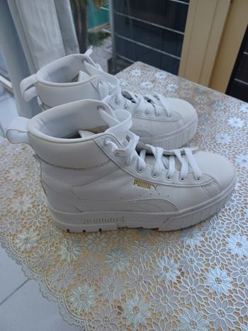 Baskets Puma  montantes blanches