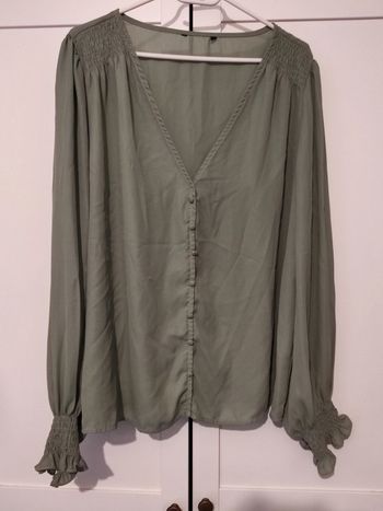 Blouse en voile vert