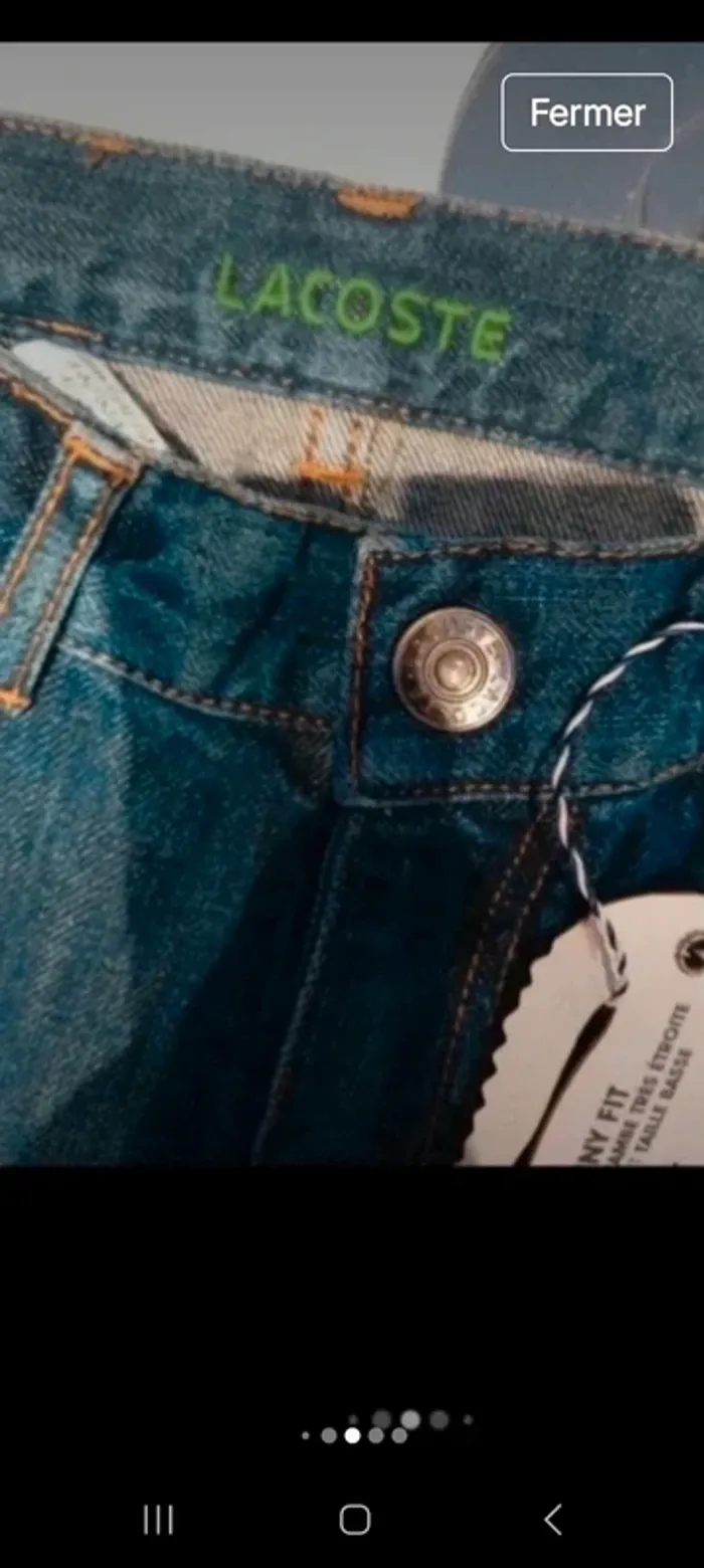 Jean lacoste  skinny fit - photo numéro 5