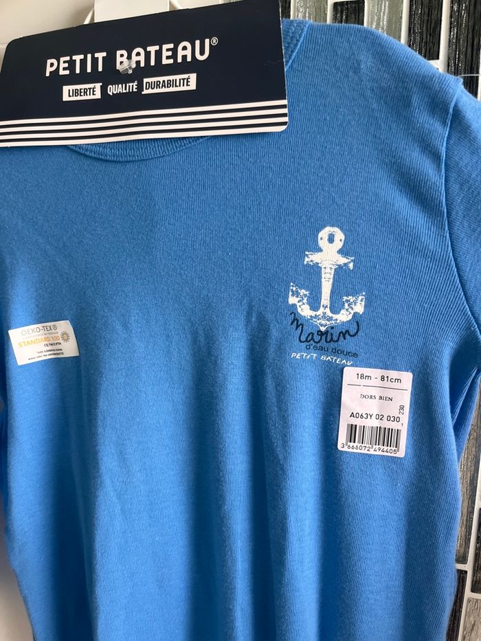 Pyjama mi-saison garçon Petit Bateau 18 mois neuf - photo numéro 2