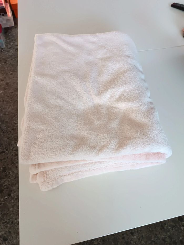 Plaid - Couverture rose clair 135x180cm - photo numéro 3