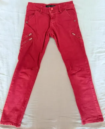 Jean slim fit rouge Ikks