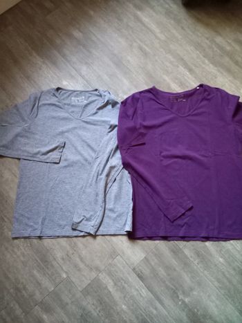 Lot de 2 hauts manches longues 46/48