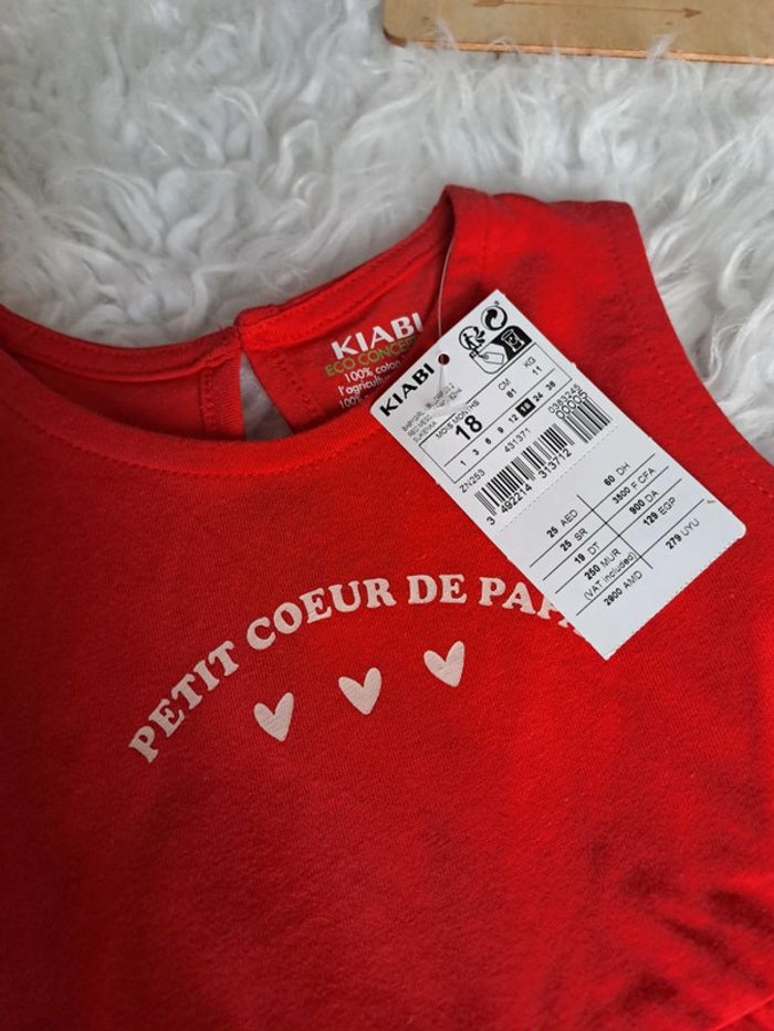 Robe kiabi rouge 18mois - photo numéro 3