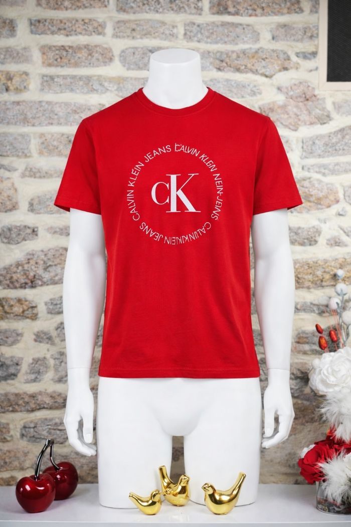 T-shirt manches courtes rouge Homme / Ado taille XS marque Calvin Klein 🎸