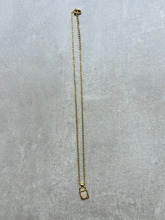 Magnifique collier cadenas coeur femme neuf - photo numéro 4