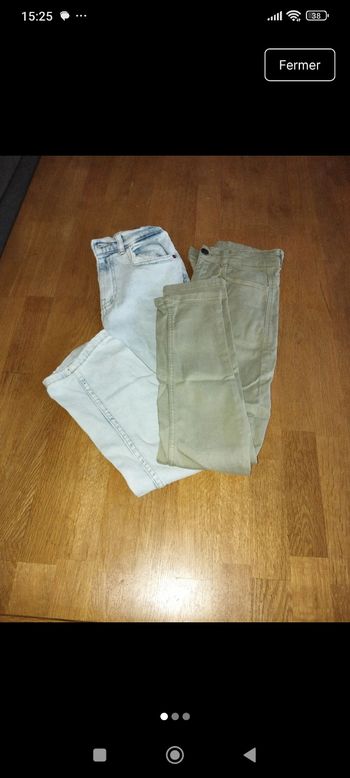Lot de 2 jeans Zara et Kiabi 9 ans 