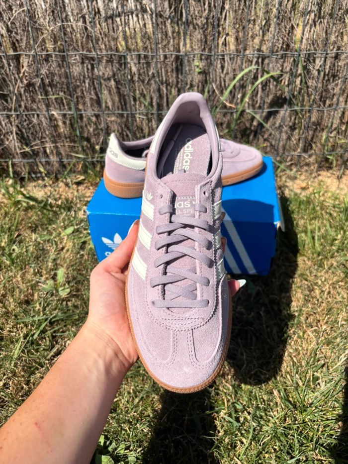 Baskets Femme Basses adidas Handball Spezial Lila Violet - Taille 38 2/3 - photo numéro 6