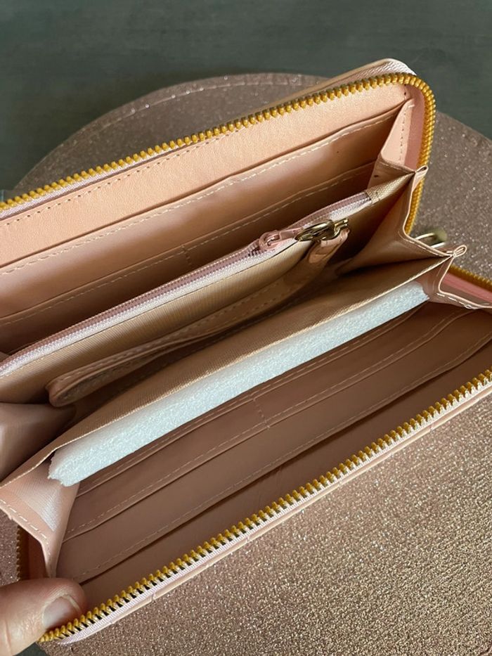Porte-feuille rose - photo numéro 2