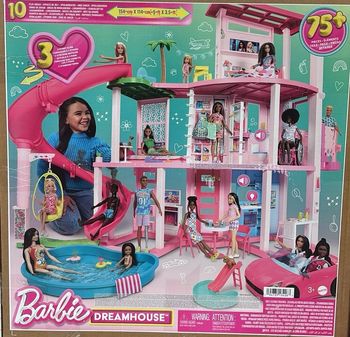 Barbie - Coffre barbier maison de rêve - Poupée mannequin