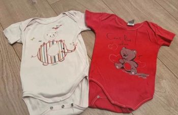 Lot 2 bodies manches courtes