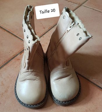 Bottes cuir zara taille 20
