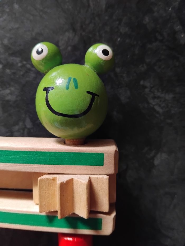 Instrument de musique 🎵 enfant crécelle en bois - photo numéro 2