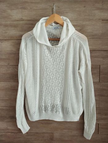 Pull oversize capuche écru Bonobo TXS