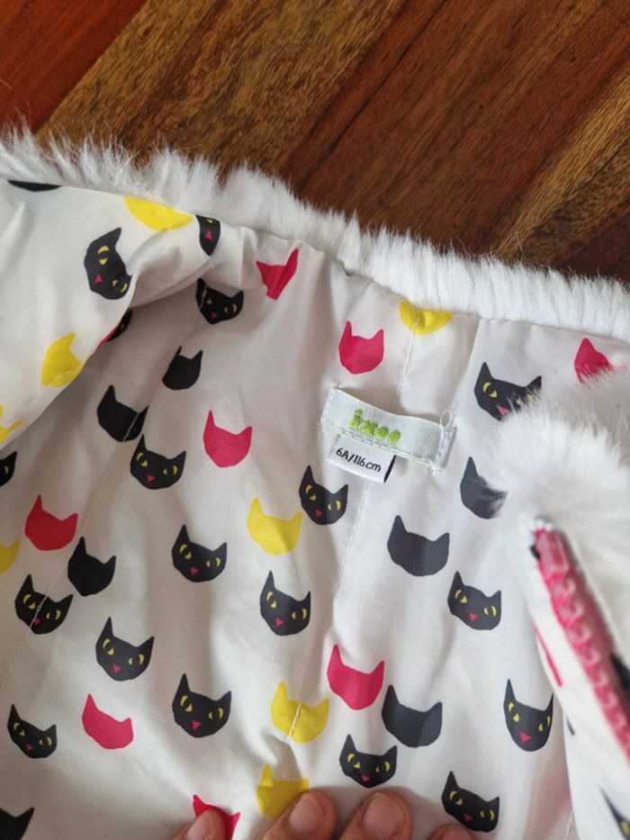 Manteau fourrure épais doublure chats - photo numéro 2