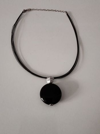 Collier noir NORA YS