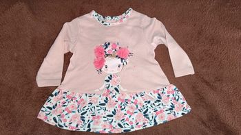 Tunique rose pâle 3 mois