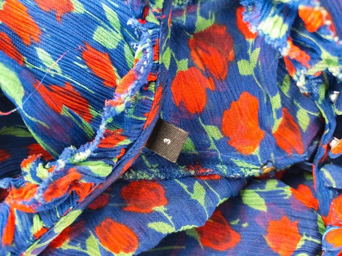 Robe The Kooples transparente à fleurs – Taille 3 – Volants & boutons - photo numéro 15