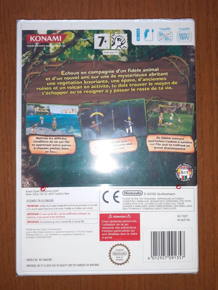 Nintendo wii lost in blue shipwrecked neuf - photo numéro 2