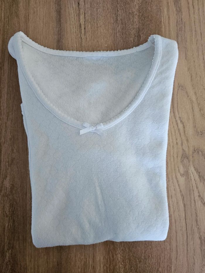 Maillot de corps 12/14ans Fille blanc - photo numéro 2