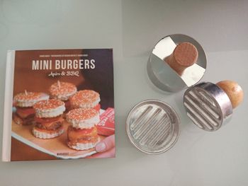 Livre mini burger apéro & BBQ (marabout) + accessoires
