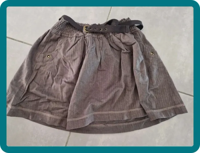 Jupe avec ceinture femme