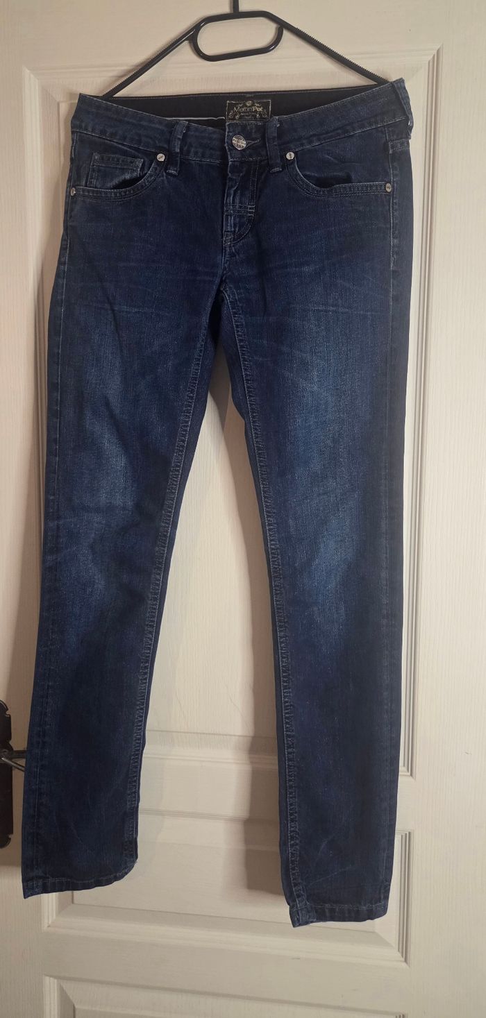 MELTIN'POT MIKA/A W27 L32 – JEAN BLEU FILS ARGENT – MODÈLE RARE - photo numéro 2