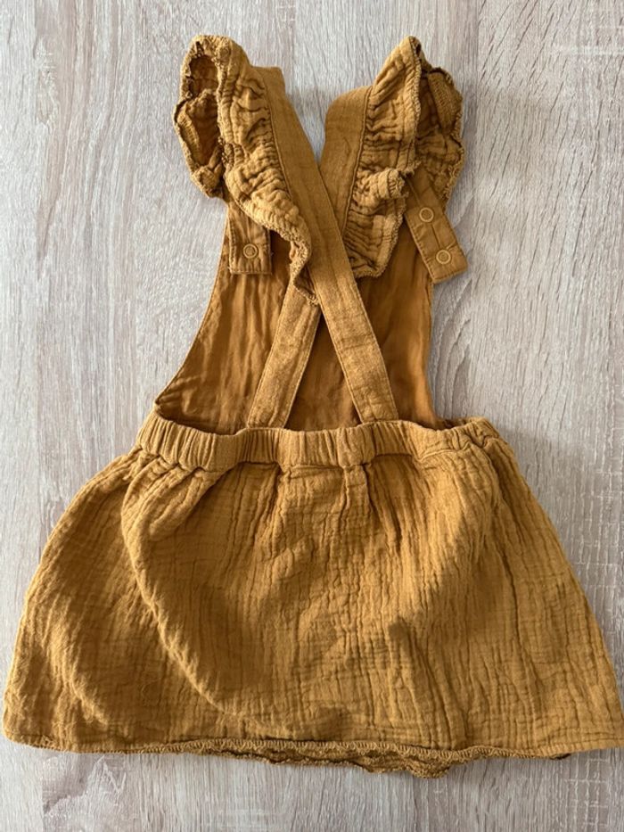 Jolie robe en lin moutarde TAO 18 mois TBE - photo numéro 6