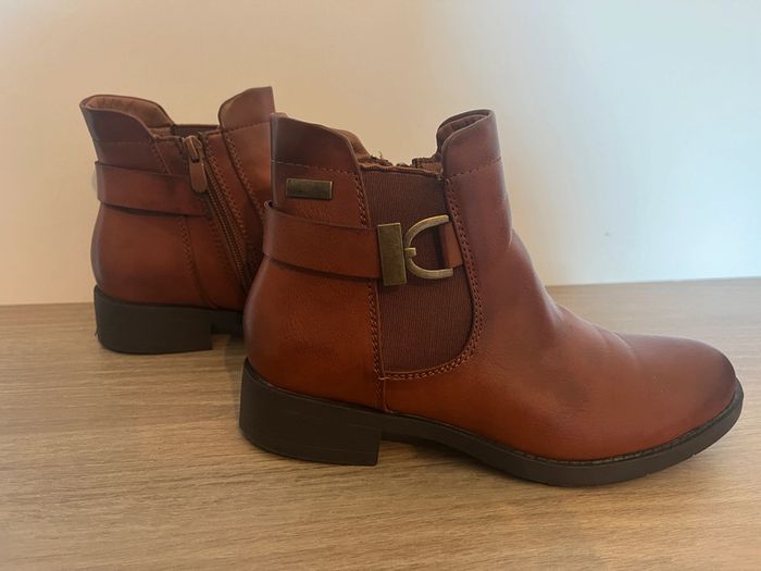 🟤 Boots marron effet vieilli – Super Mode - Pointure 36 - photo numéro 4