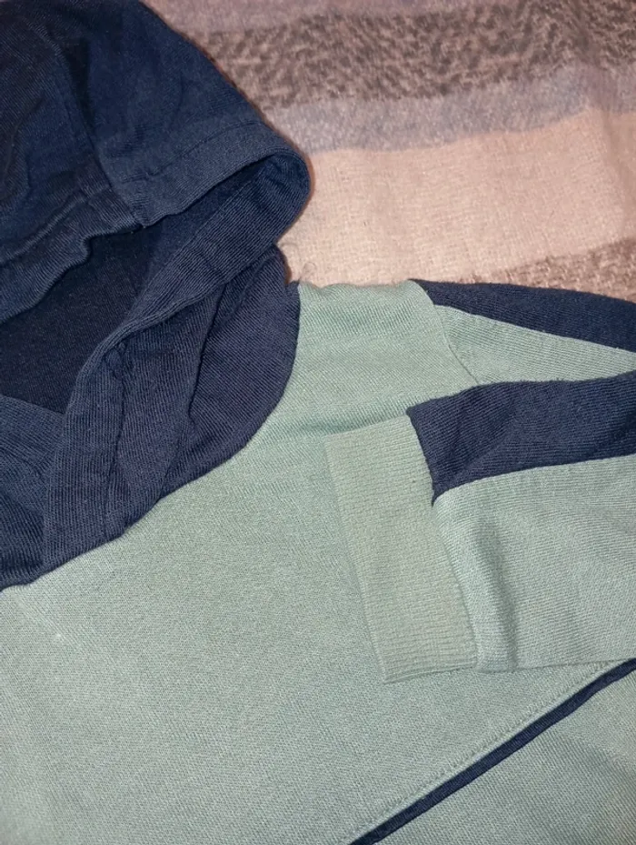 Sweat à capuche bicolore taille 4 ans - photo numéro 2