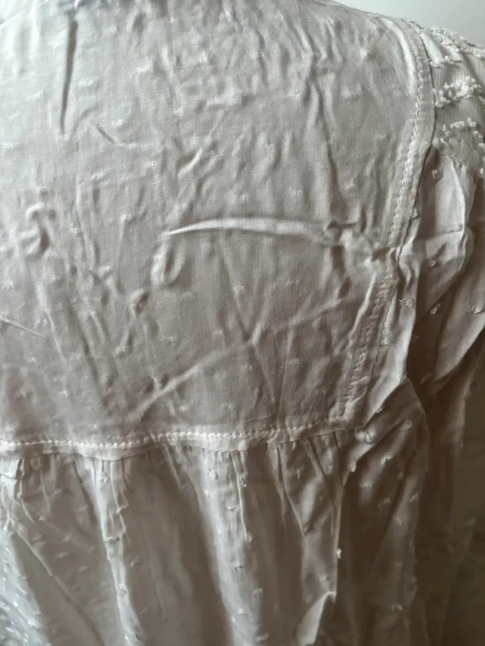 🤍 très jolie blouse blanche en Viscose - Little Sister’s - T36 - photo numéro 4