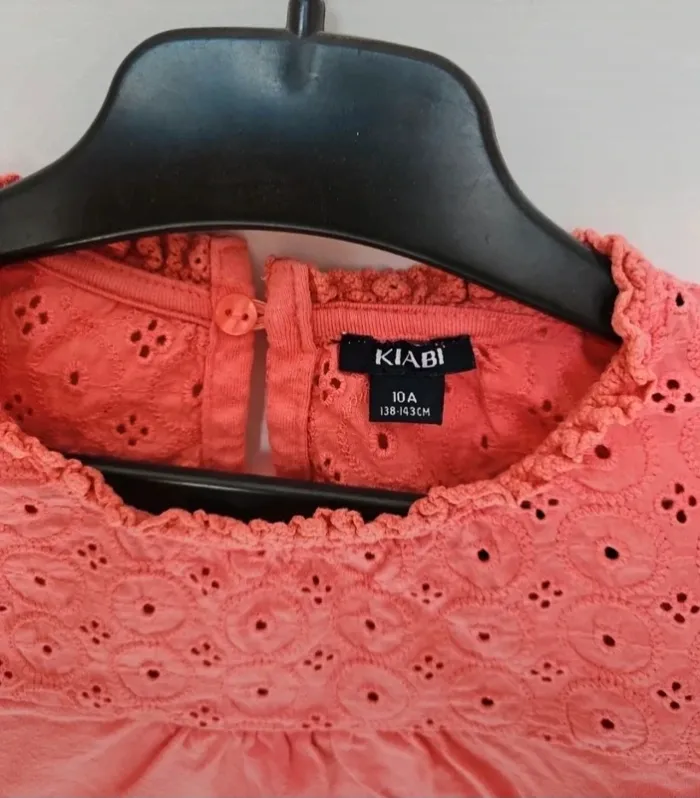 Haut a manches longues fille 10 ans corail kiabi - photo numéro 3