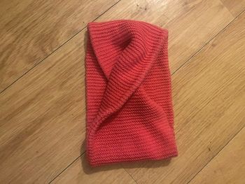 echarpe tour de cou rouge tricotée verbaudet bébé enfant chaude hiver