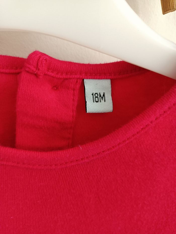 Tee-shirt ML rose fuchsia 18mois - photo numéro 2
