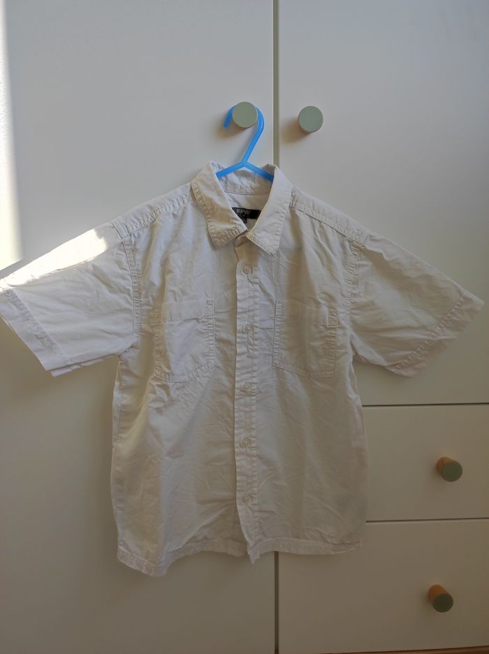 Chemise blanche MC 8 ans