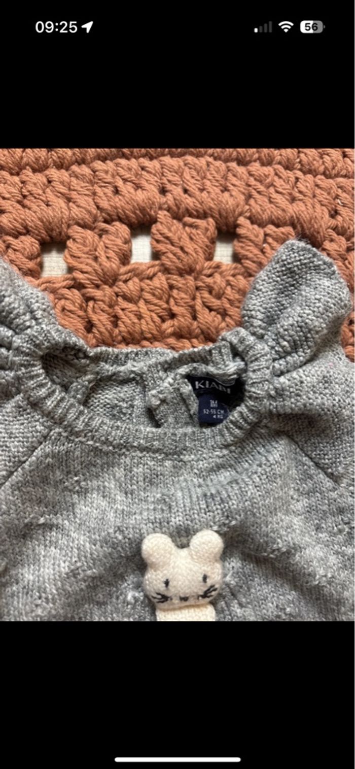 Pull gris 🐰 - photo numéro 3