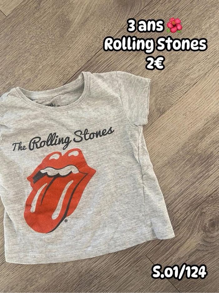 T-shirt 🌺 3 ans 🌺 Rolling Stones