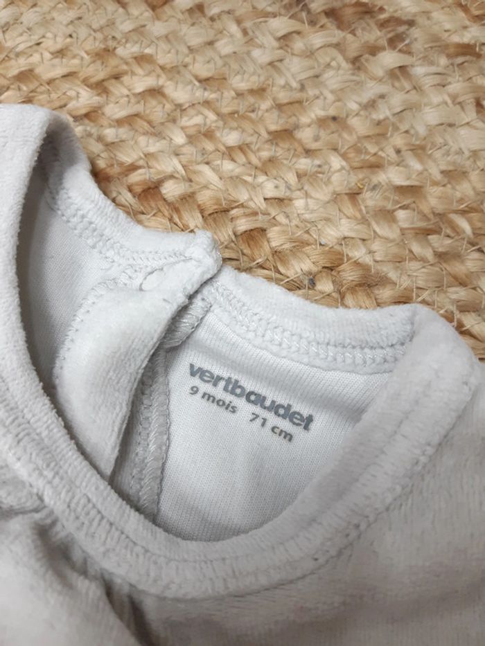 Pyjama velours Vertbaudet 9 mois - photo numéro 2