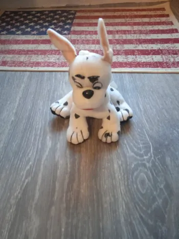 Peluche dalmatien assis -hauteur 12 cm